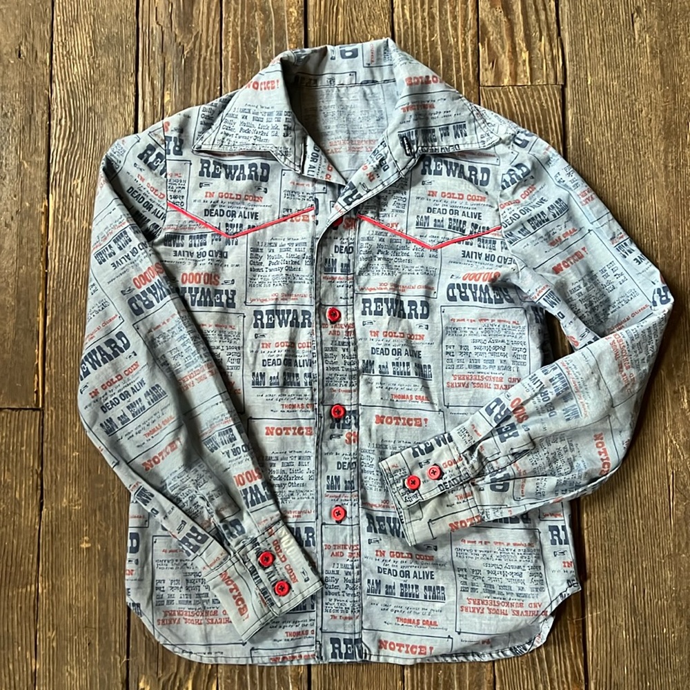 Vintage DEAD OR ALIVE Western Button-up Shirt Womens Xsmall